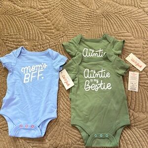 3 pc Cat and Jack baby bodysuits